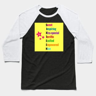 Sweet 16: Sweet Inspiring Xtra-special Terrific Excited Empowered Nice- Tees & Gifts for 16 Year Olds Baseball T-Shirt